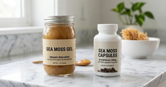Benefits of sea moss capsules vs gel comparison guide.