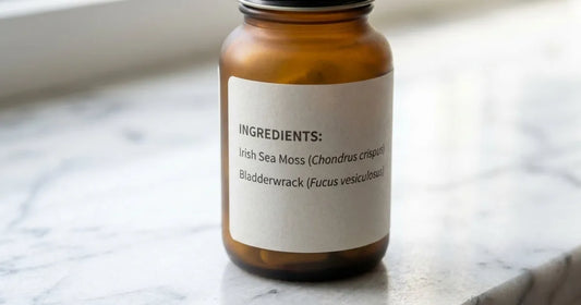 Clean label sea moss supplement without fillers for daily wellness.