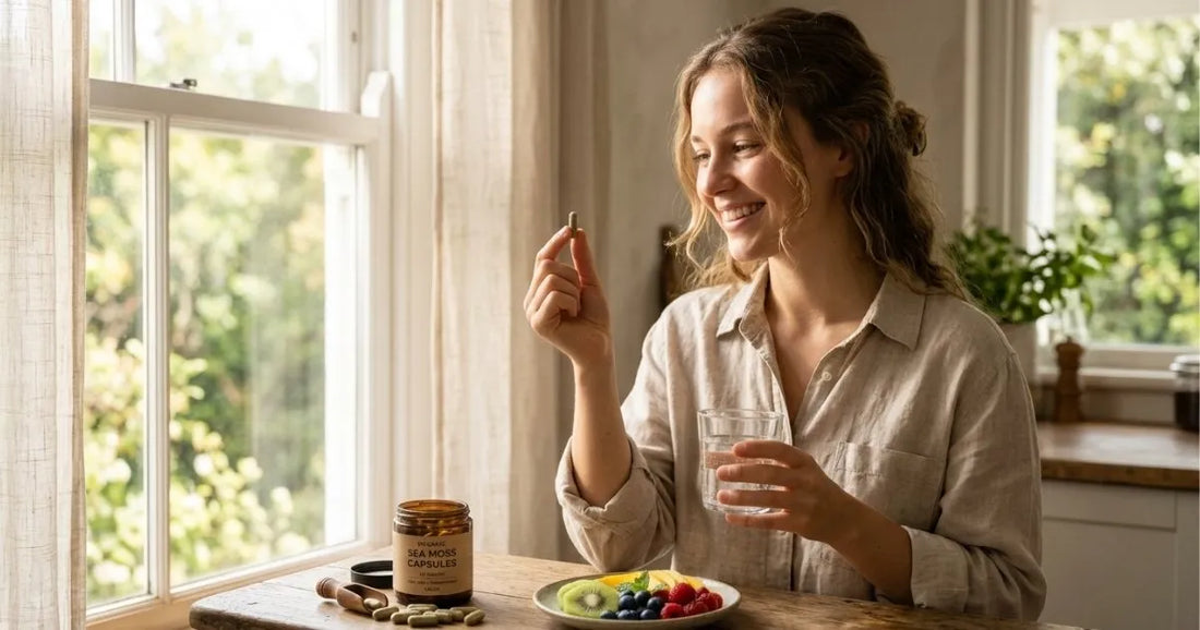 Best time of day to take sea moss pills morning or evening