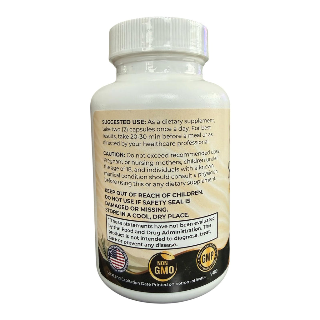 Sereya Sea Moss+ | Organic Irish Moss, Bladderwrack & Burdock Root with BioPerine® | 60 Capsules
