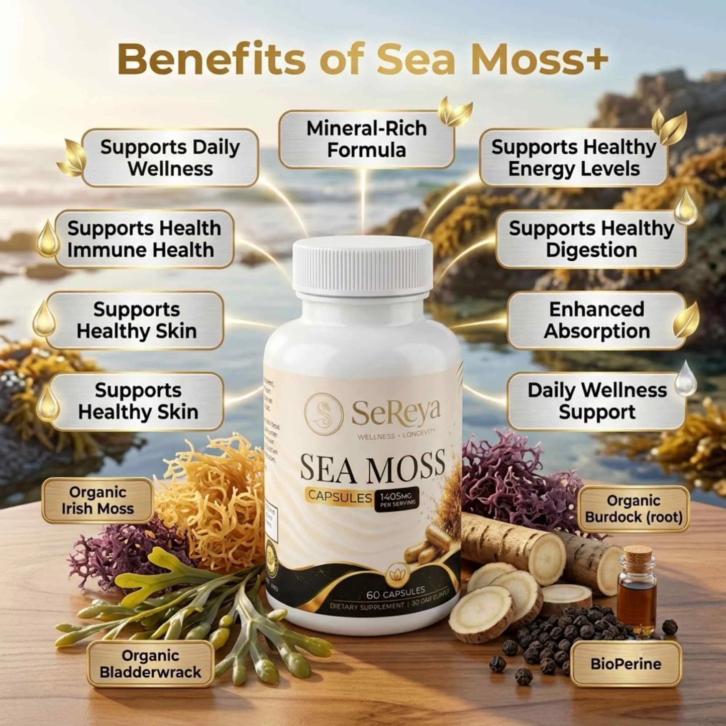 benefits of Sereya Sea Moss to the body