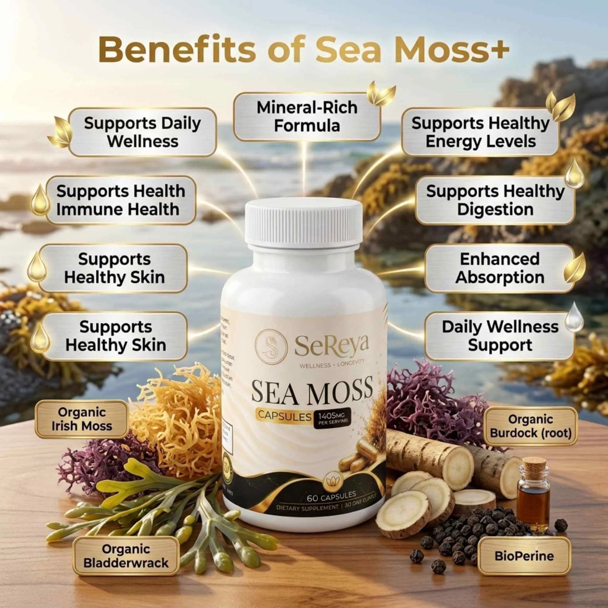 benefits of Sereya Sea Moss to the body